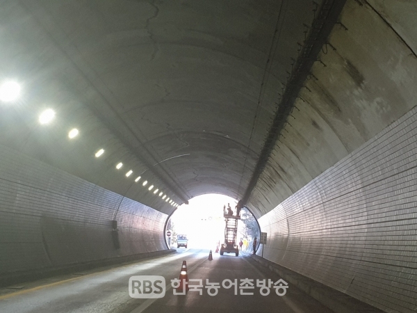 터널공사 내부 모습(사진=고달영 기자)