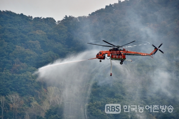 대형산불 대응 산불진화헬기(S-64) 2대 추가 도입 (사진=산림청)