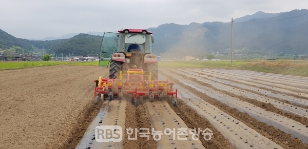 남원시 콩 재배 농기계 시연회 개최 (사진=남원시)