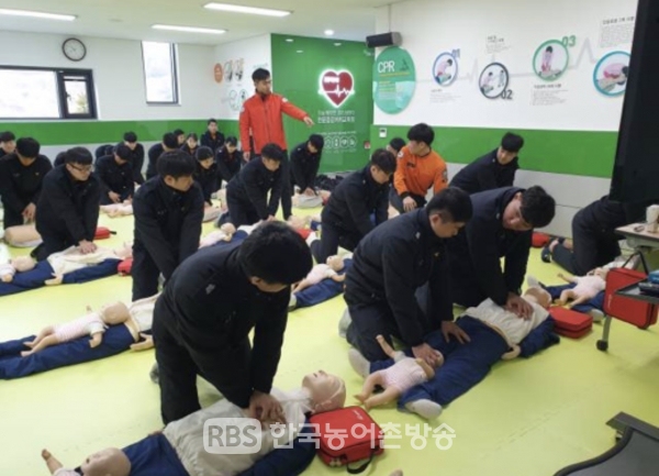 신임 소방직원 응급처치교육(사진=전북소방)