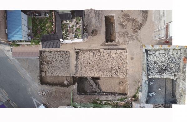 전주 구도심서 전주부성 성벽 일부 발굴 (사진=전주시)