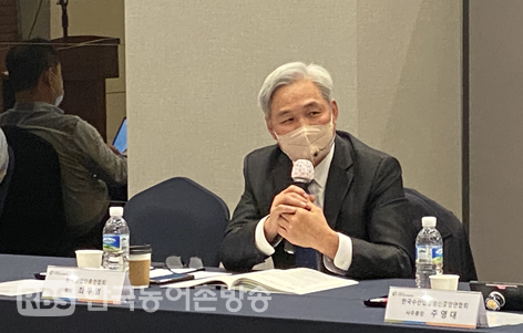 발언하는 최무열 한국임업인총연합회 회장