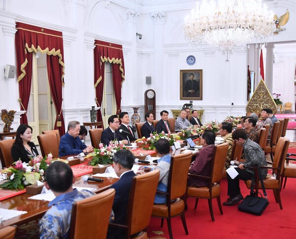 지난 15일 정황근 장관이 인도네시아 조코 위도도 대통령을 예방했습니다. [농식품부]