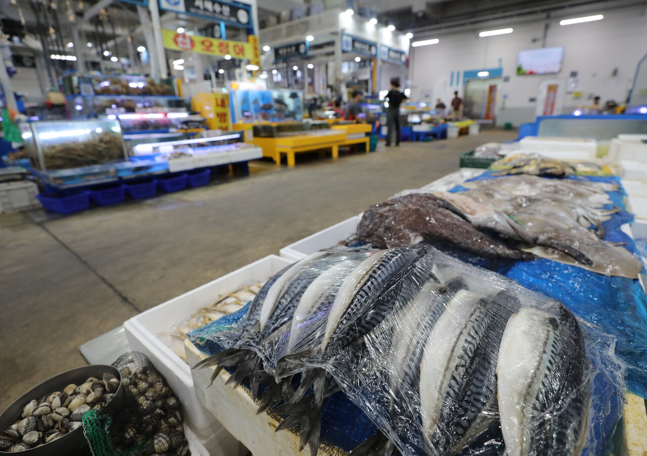 수산물 시장. 위 사진은 기사 내용과 직접적인 관련이 없습니다. [뉴스1]