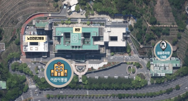 부산의료원 부설 어린이병원 위치도 (사진제공=부산광역시)