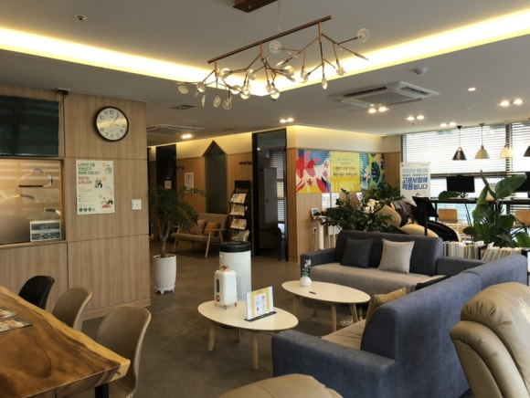 경남 김해시 장유 거점 쉼터 내부 (사진제공=경상남도)