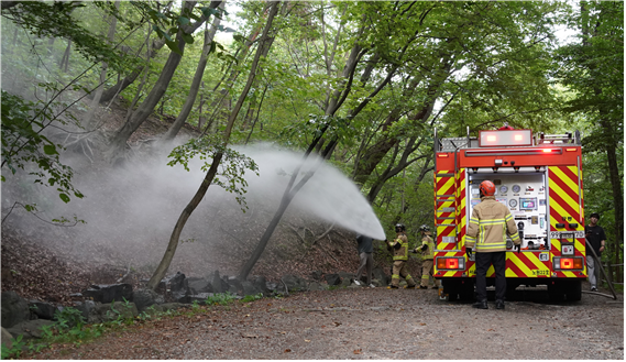 방제현장 사진. [사진=서울시]